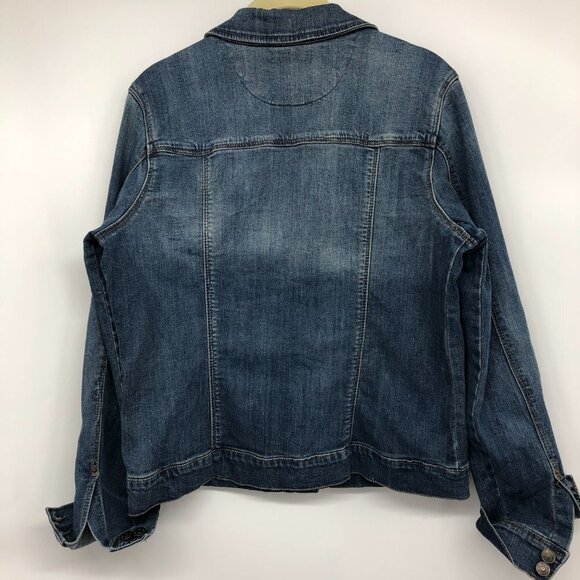 Vintage America Button Up classic  blue Denim Jacket size M - Picture 2 of 14